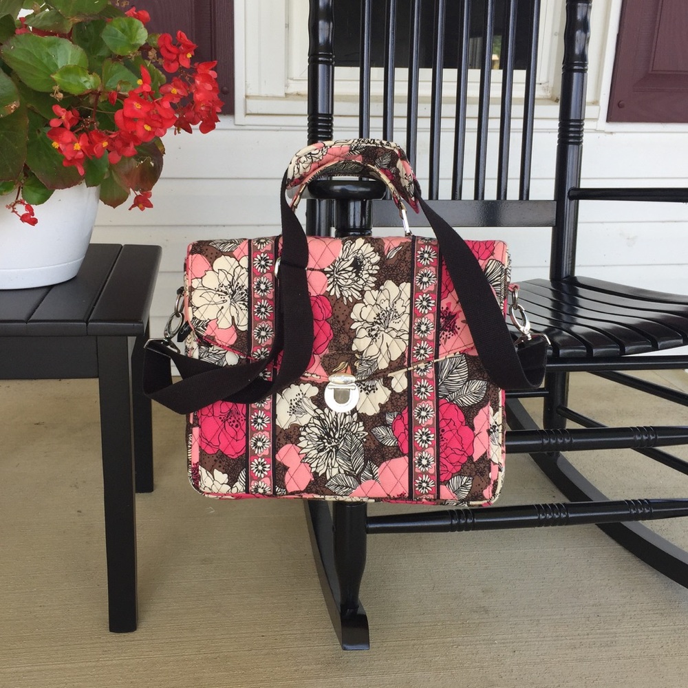Pink Floral Vera Bradley Shoulder/Crossbody Bag